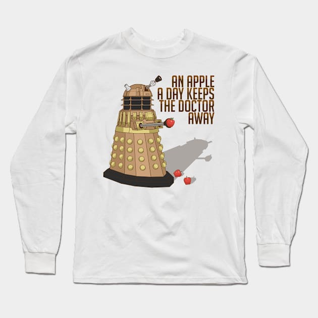 An Apple a Day Keeps the Doctor Away Long Sleeve T-Shirt by HotGroceries